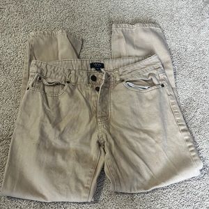 Boohoo men straight leg tan jeans size 32